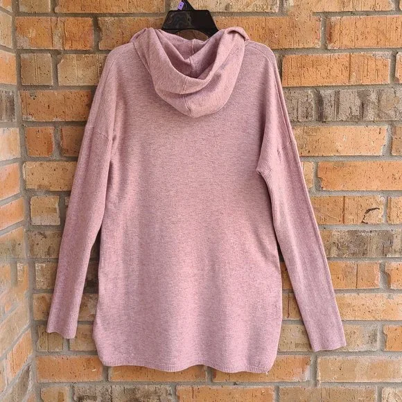 Cyrus Ladies' Drop Shoulder Ribbed Hem Pullover Hoodie Top Orchid Heather Size M - Picture 13 of 16